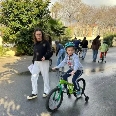 Aprenent a usar la bici